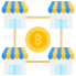 retail chains icon