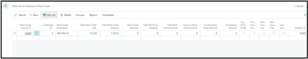 Establishment of M-Book for Progressive Billing