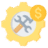 reduced maintenance cost icon