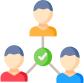 fragmented customer interactions icon