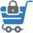 lock cart lock icon